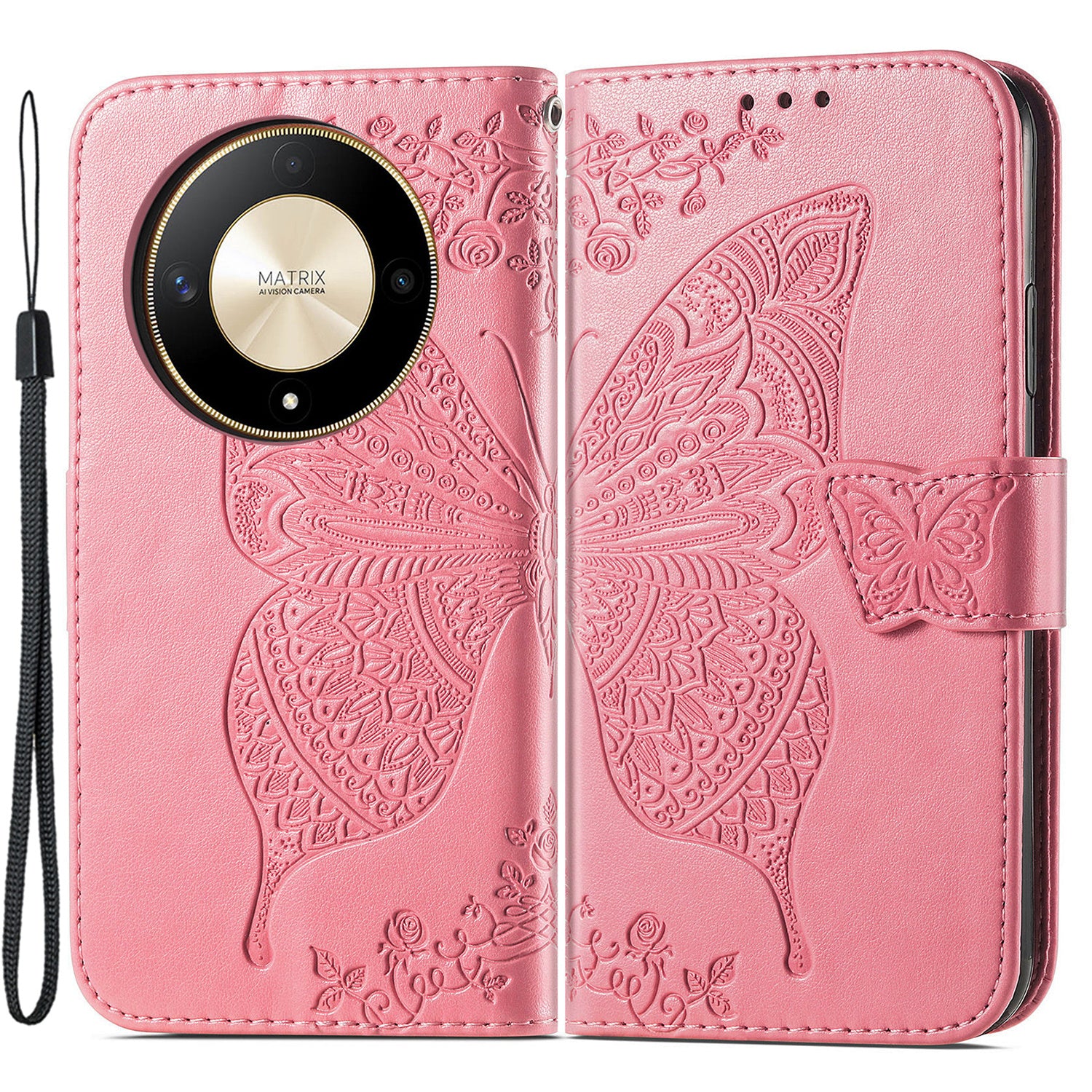For Honor X9b 5G / Magic6 Lite 5G Phone Cover Stand Imprinted Pattern PU Leather Case For Honor X9b 5G / Magic6 Lite 5G Phone Cover Stand Imprinted Pattern PU Leather Case